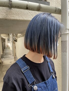 ボルタノット(volta∞knot) 【ボルタノット★YUMI】ネイビーカラー 裾カラー