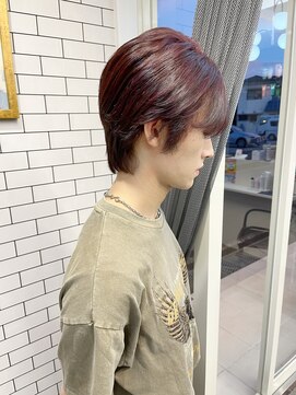 リール(THE RIRE.) ＊THE  RIRE.  メンズショートウルフ×ローズピンク＊