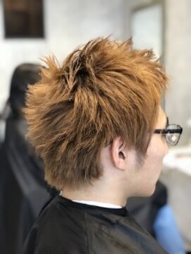 クシュ 所沢東口店(kusyu...) 束感波巻きハイライトマッシュパーマウルフハイトーンカラー所沢