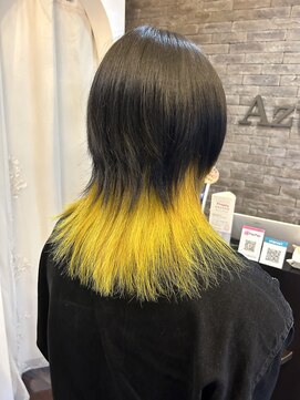 ヘアーデザイン アズール(Hair Design Azur) 【Azur】inner × yellow