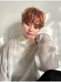 ショートパーマとベージュカラー◎
