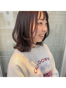 ミント(mint) 【冬のピンクにレイヤーボブ＊】