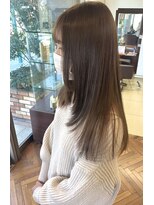 ピュア ポイント 和光店(PURE POINT) ブリーチ無しカラー/ベージュ/レイヤーカット