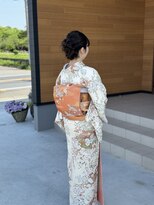 ビジョルノ つくばみどりの店(Begiorno)&nbsp;20代30代40代◎結婚式アッシュカラーこなれ大人まとめ髪シニヨン