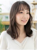 黒髪バレイヤージュくせ毛風エアストレートh3北浦和20代30代40代