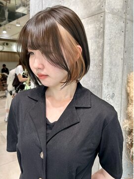 フォルテ 横浜店(FORTE) ニュアンスカラーグレーベージュレイヤーカットオリーブベージュ