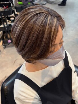 ティダスマイル ふじみ野店(tida smile) 脱白髪染めハイライト＊白髪ぼかしベージュ20代30代40代50代