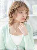 ★透明感外国人風ハイトーンカラーボブウルフカット20代30代★10