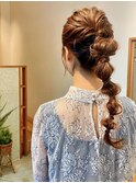 結婚式/編みおろし/ヘアアレンジ/ヘアセット/20代30代40代
