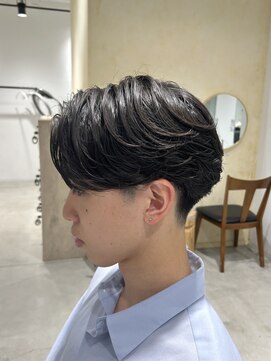 ビューバイネオリーブ 用賀店(Beau'r by neolive) ベリーショートウルフアッシュブラックカルマパーマ《用賀》