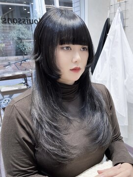 レンテ 千葉(LENTE) デザインレイヤーカット韓国ヘア顔周りレイヤー