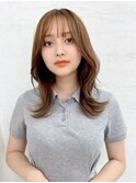 黒髪/ボブルフ/ネビージュ/韓国/ワンレン/仙台/髪質改善/前髪
