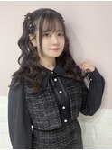 みつあみハーフツイン