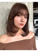 ワンカールレイヤーカット/20代30代40代/似合わせミディアムヘア