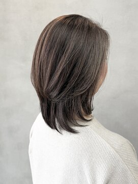 メグロ 相模大野(MEGURO) 白髪ぼかし/ミニウルフ/チェリーブラウン/ホワイトグレージュ175