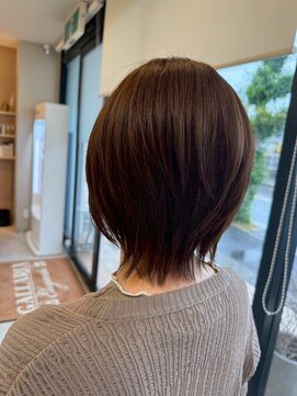 ガレリアエレガンテ 尾張旭店(GALLARIA Elegante) ウルフショート/ダークカラー/くびれショート