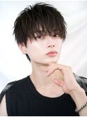 ツーブロックありラウンドマッシュ【緩め無造作パーマ】