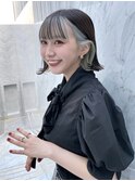 ショート ボブ インナーカラー 韓国風5723