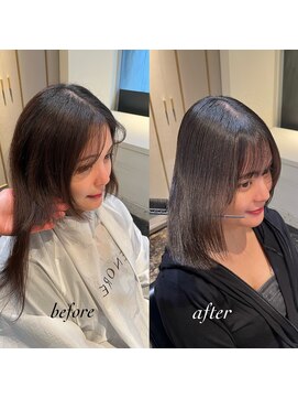 エノア 東京(ENORE) 弱酸性縮毛矯正&弱酸性カラー&カット