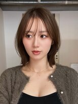 アビーファイブ(ABBEY 5)&nbsp;大人ボブ銀座レイヤーカット有楽町ミディアムボブベージュ