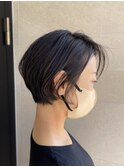 30代40代50代大人ガーリー小顔くびれ◇型ショートボブ可愛い◎