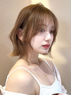 サンドイエナ 横浜店(sand yena) くびレイヤーボブルフネビージュ小顔ワンレンこなれミディ