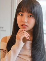 ベレッタ 枚方店(veretta.)&nbsp;抜け感ロング/フェミニンヘア/顔周り/暗髪/素髪美人/ワンカール