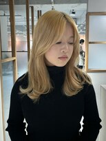 ラミエ バイ メルト 吉祥寺(lamie by melt) 小川/ミディアムレイヤーくびれヘア小顔顔周り学割20代30代