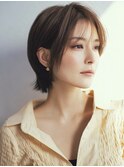 ミセスショート×白髪ぼかしカラー３０代４０代５０代６０代