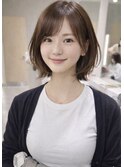 レイヤーボブ レイヤーカット くびれヘア 韓国風