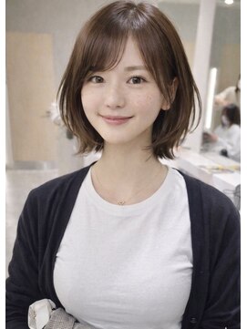 ナナローネス 渋谷(nana loness) レイヤーボブ レイヤーカット くびれヘア 韓国風
