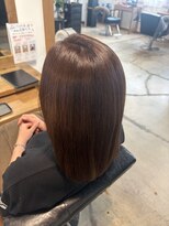 髪質改善専門店クリスプ 艶髪ブラウン×カラーエステ