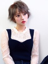 ヘアプロデュース ピエシャス(HAIR PRODUCE PIECIOUS)&nbsp;甘辛ミックスハイトーングレージュショート