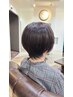 《低刺激》カット＋リタッチカラー＋トリートメント　 ￥11600