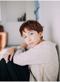 秋髪外国人マッシュショート☆