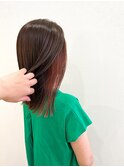 イヤリングカラー・ピンク/切りっぱなしロブ