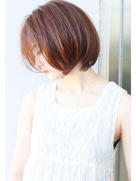 グランマッシュ(Granmash) 《長め前髪》透明感カラー 丸みボブ 顔周り 白髪ぼかし