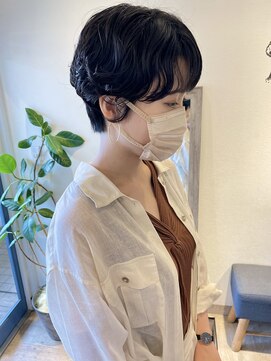 メルト 吉祥寺(melt) 20代30代大人ハンサムショートパーマ丸みくびれくせ毛風パーマ