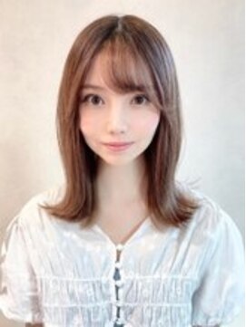 ジュネス 表参道(JYUNESU) 大人ミディアム外ハネ韓国くびれヘア透明感20代30代40代表参道