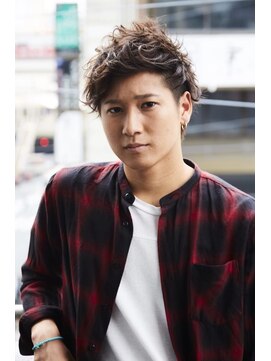 クレスト 草津店(CREST) マッシュツーブロックメンズパーママッシュウルフメンズカット