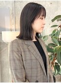 切りっぱなしカット×シークレットハイライト