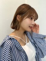 アンバー 池袋(amber)&nbsp;切りっぱなしボブ/美髪/ピンクブラウン[池袋駅]