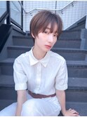 ハンサム丸みショートボブ/ショート//前髪/丸みショートボブ