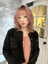天神美容室&nbsp;天神美容室×ブリーチ×ピンクカラー×レイヤー