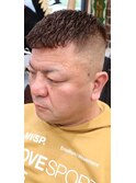アイロンパーマ×スキンフェード
