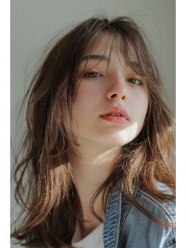 ラナ 新宿(lana) こなれミディアム/レイヤーカット/顔まわり/【lana hair 新宿】