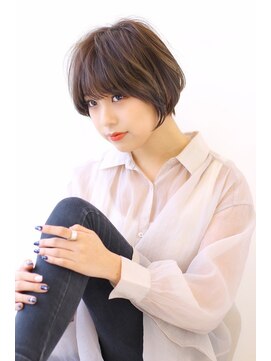 オーロ 千里山店(ORO) 20代30代40代50代ボブルフネビージュ小顔ワンレンショート