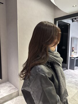 リアン バイ キートス(Lien by kiitos) マロンベージュ/秋冬カラー/くびれ巻き/顔まわり