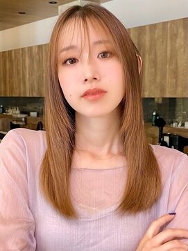 グランド(GRAND) セミロング30代40代ストレートレイヤー前髪なし前髪あり表参道