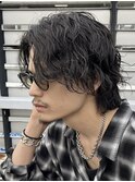 波巻きパーマツイストスパイラルパーマメンズボブサーフカール